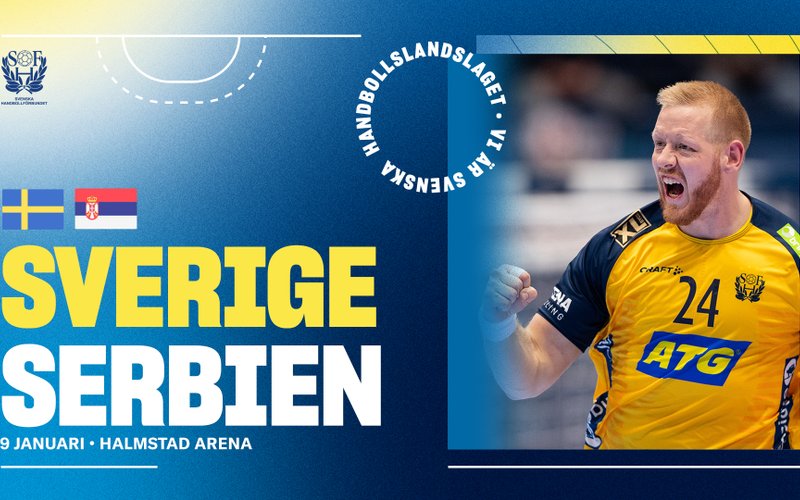 Bildbeskrivning saknas för evenemanget: Sverige VM-laddar mot Serbien i Halmstad