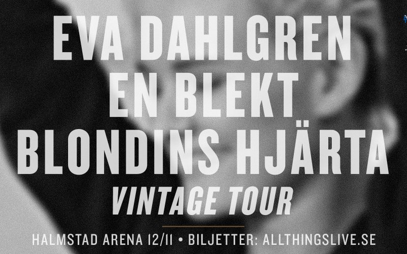 Bildbeskrivning saknas för evenemanget: Eva Dahlgren ”En blekt blondins hjärta – Vintage Tour”