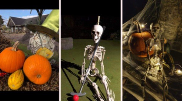 Bildbeskrivning saknas för evenemanget: Nattgolf med halloweentema på Haverdals Camping