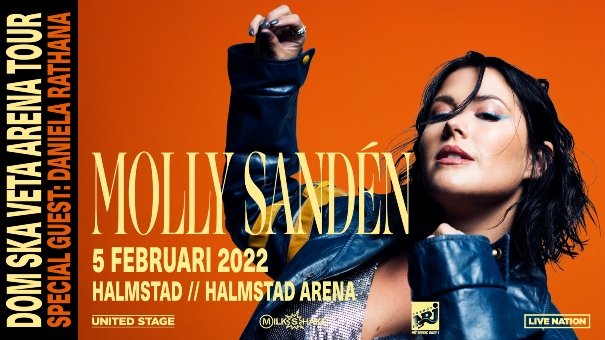 Bildbeskrivning saknas för evenemanget: Molly Sandén: DOM SKA VETA ARENA TOUR